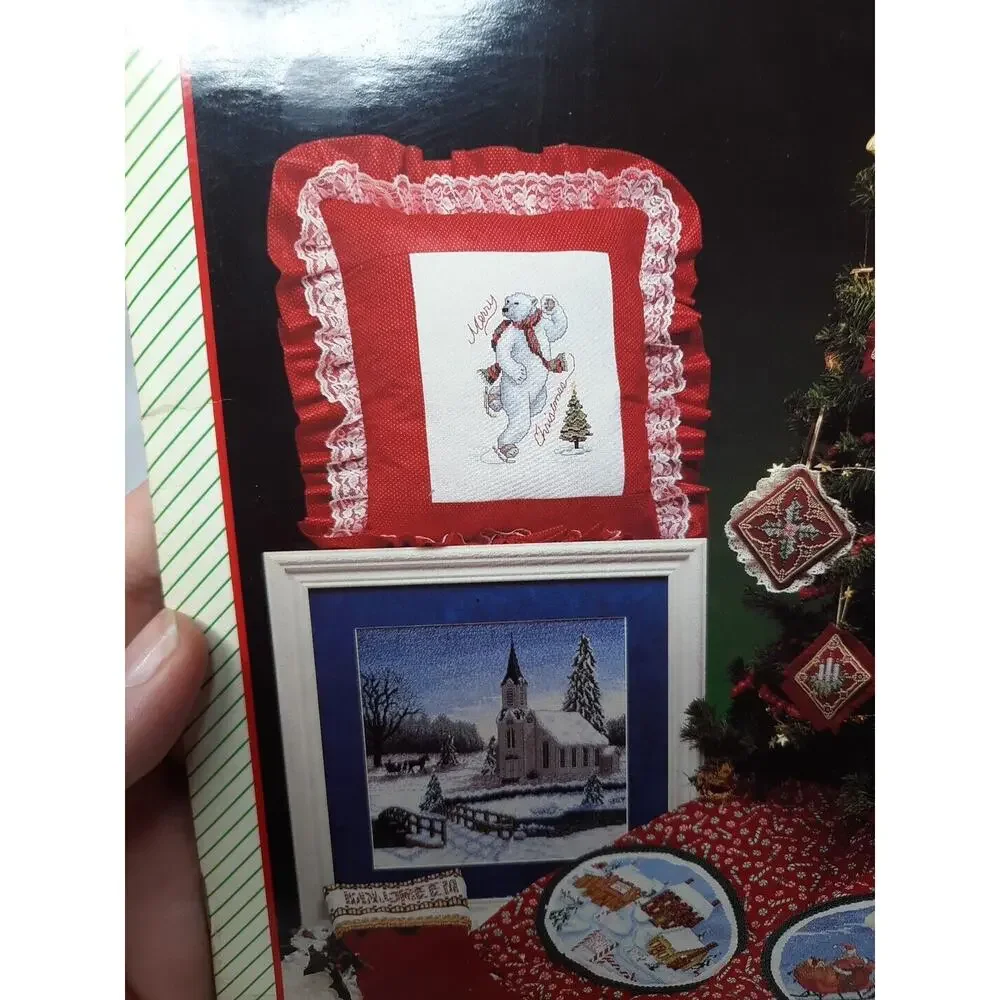 1993 Cross My Heart Cross Stitch Booklet CSB-87 A Candy Cane Christmas